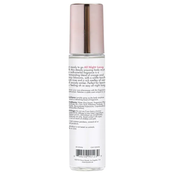 CG Pheromones Body Mist All Night Long - 3.5 oz