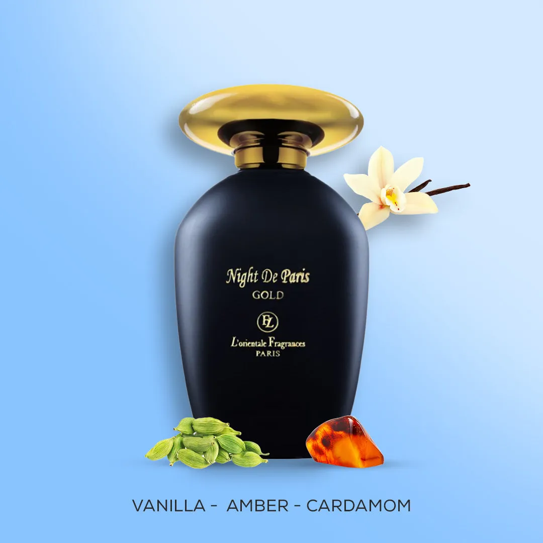 Night de Paris Gold By Lorientale Fragrances Eau de Parfum 3.4 oz