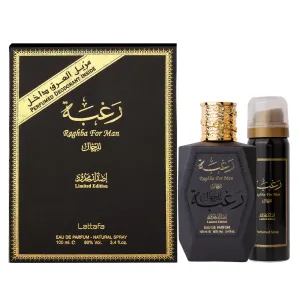 Raghba by Lattafa 100ml EDP 2 Piece Gift Set for Men